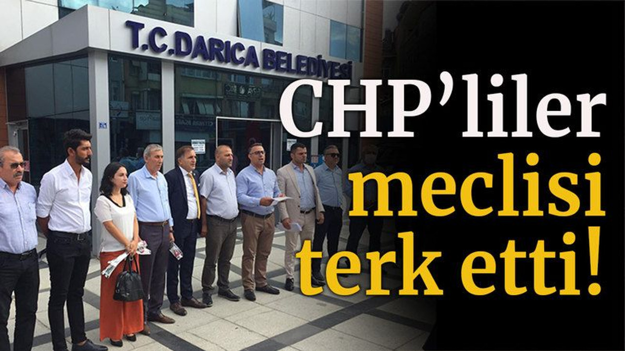 CHP’liler Meclisi terk etti!